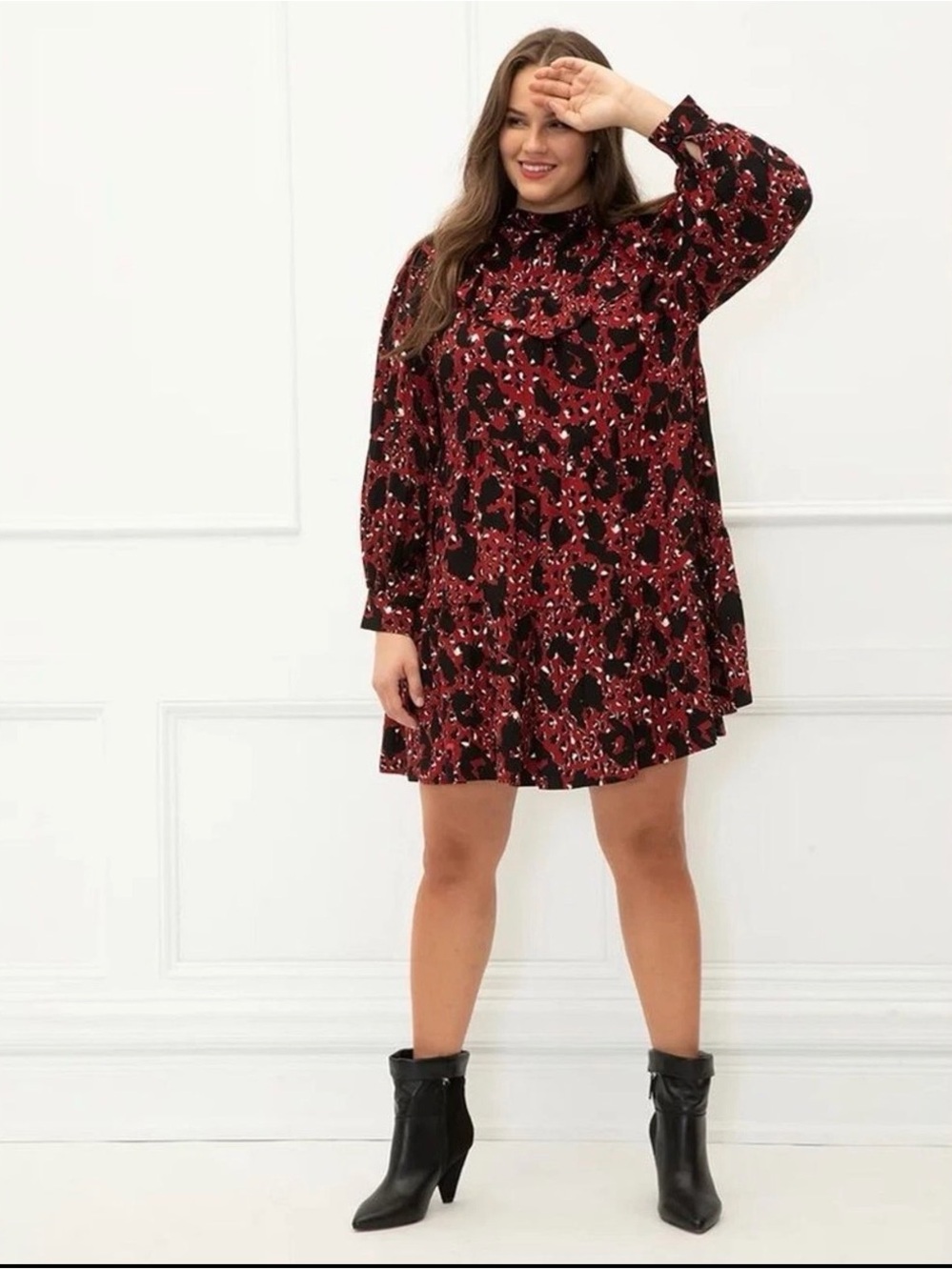 Eloquii - Cheetah Print Swing Dress